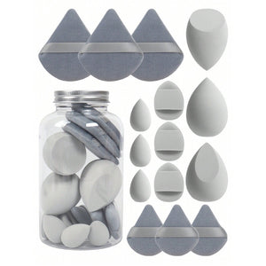 15-piece Powder Puff Set In A Floating Bottle