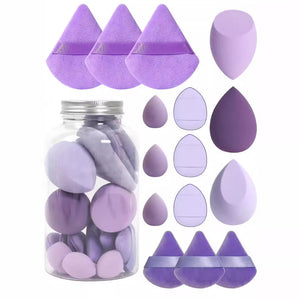 15-piece Powder Puff Set In A Floating Bottle