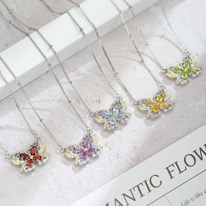 Natural Crystal Stone Butterfly Jewelry