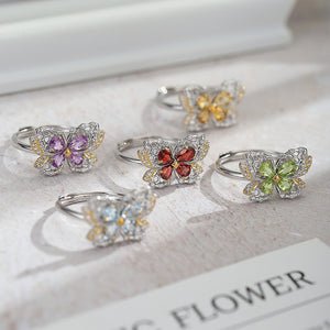 Natural Crystal Stone Butterfly Jewelry