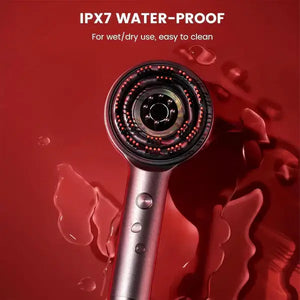 NoorAura Scalp Massager Brush Red