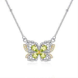 Natural Crystal Stone Butterfly Jewelry 