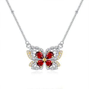 Natural Crystal Stone Butterfly Jewelry 