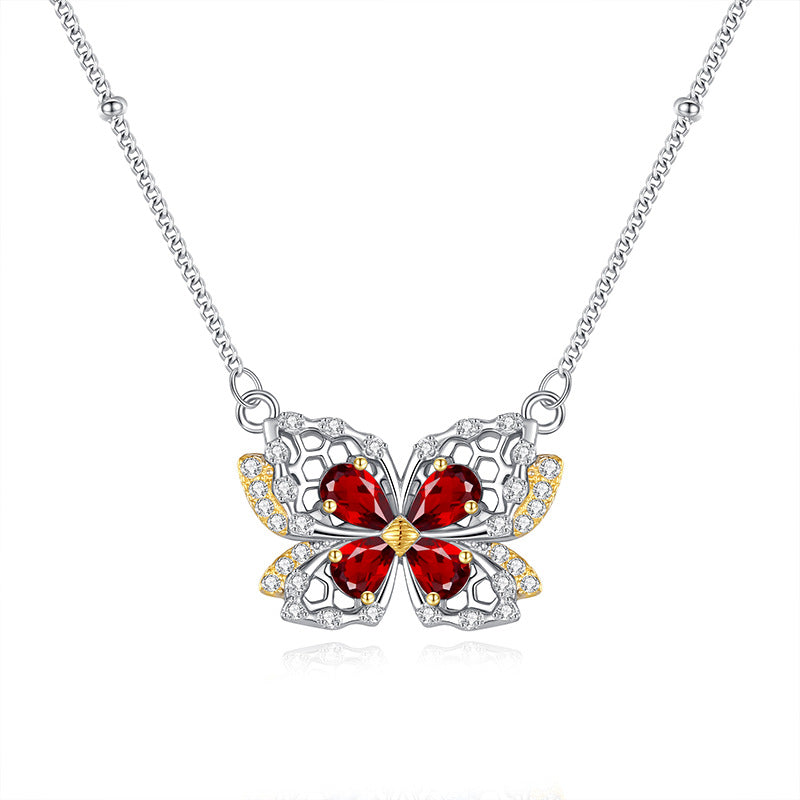 Natural Crystal Stone Butterfly Jewelry 