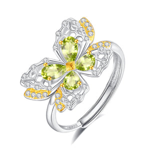 Natural Crystal Stone Butterfly Jewelry 